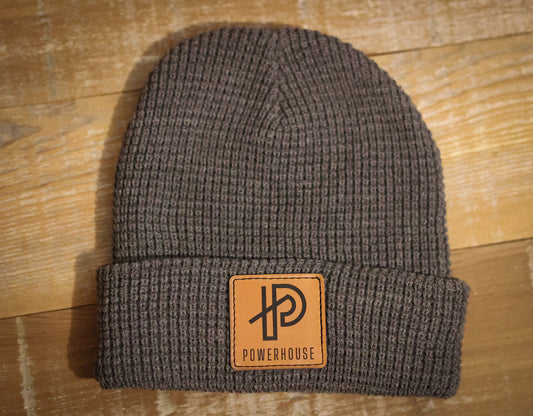 Grey Waffle Beanie