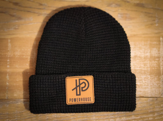 Black Waffle Beanie